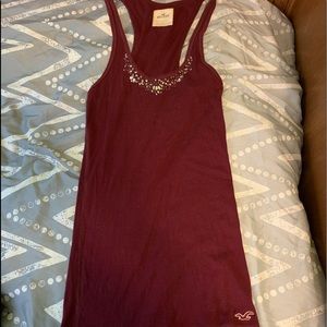 Hollister beaded tank top
